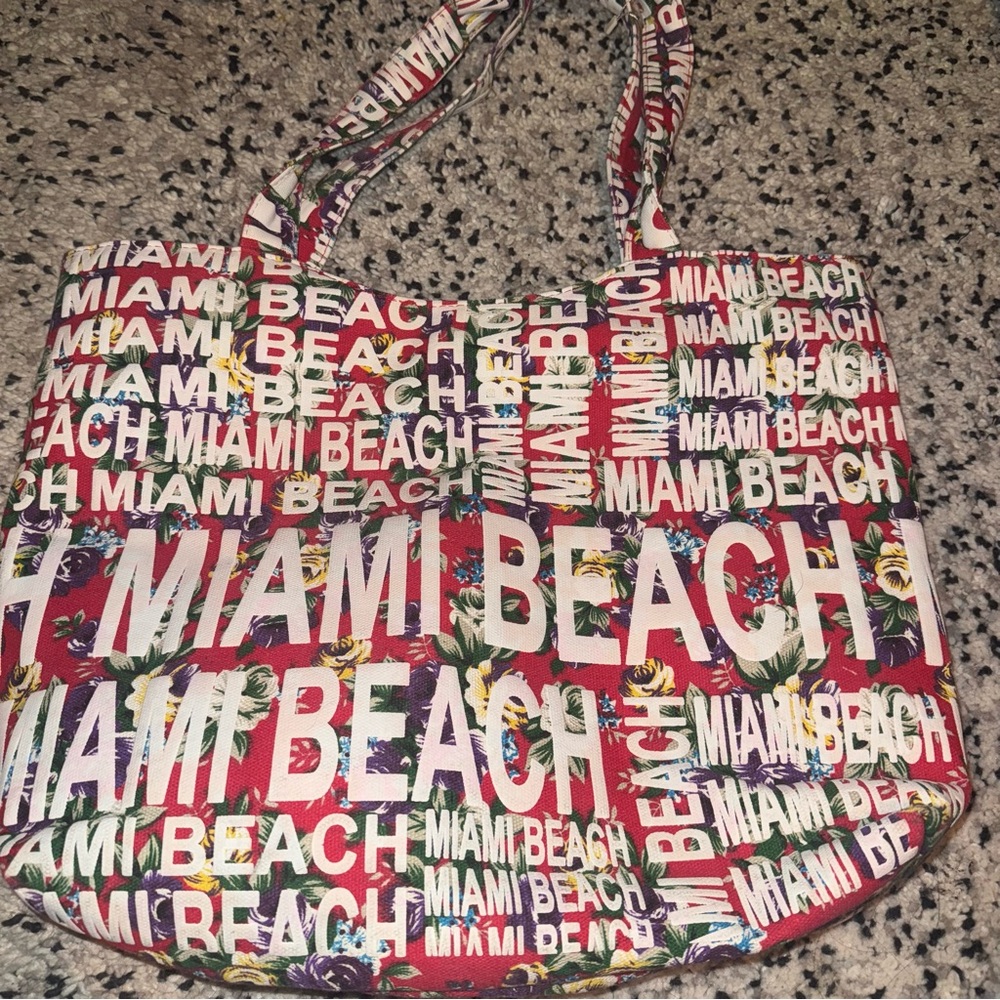 Miami Beach Multicolor Tote Bag